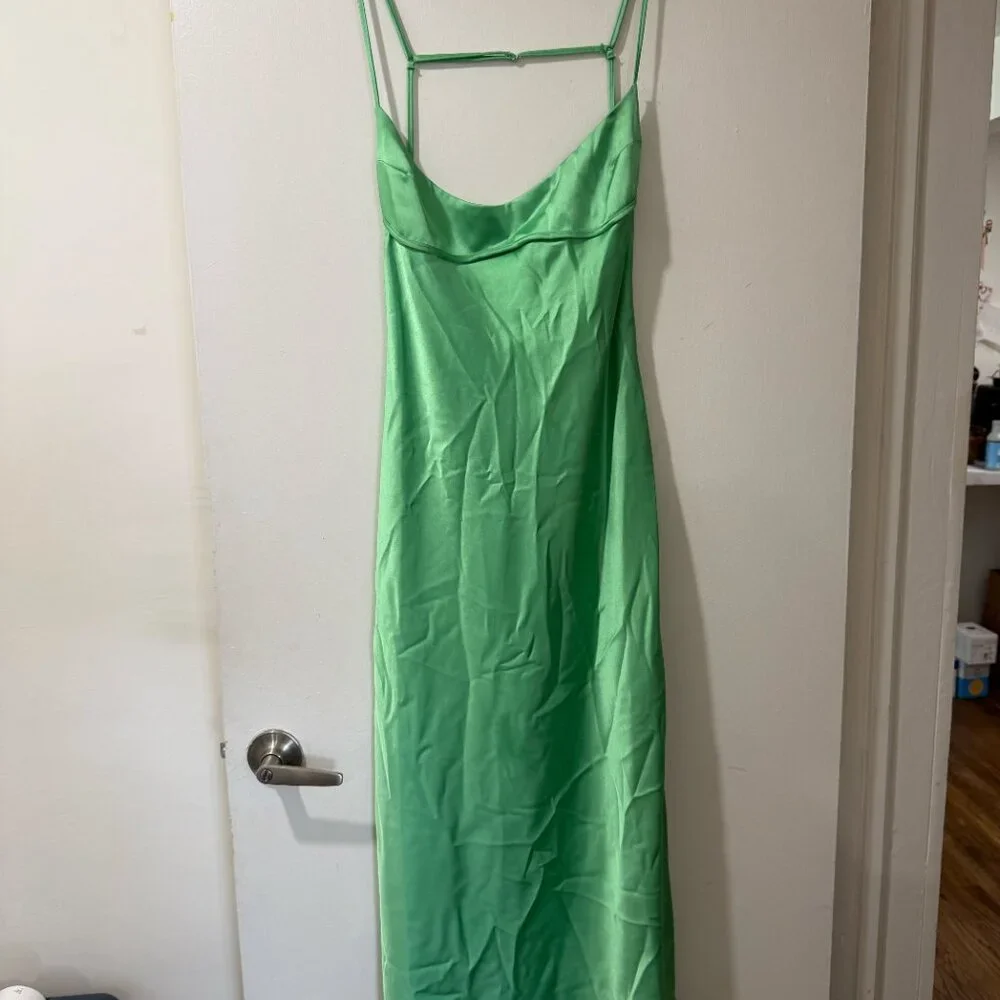💚 ZARA Satin Slip Dress – Bloggers’ Favorite – Brand New with Tags 💚 - Picture 10 of 12